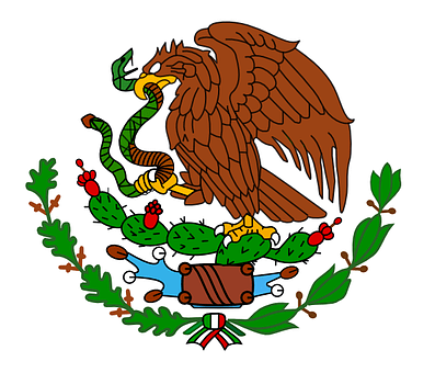 Mexico Flag -National Coat of Arms